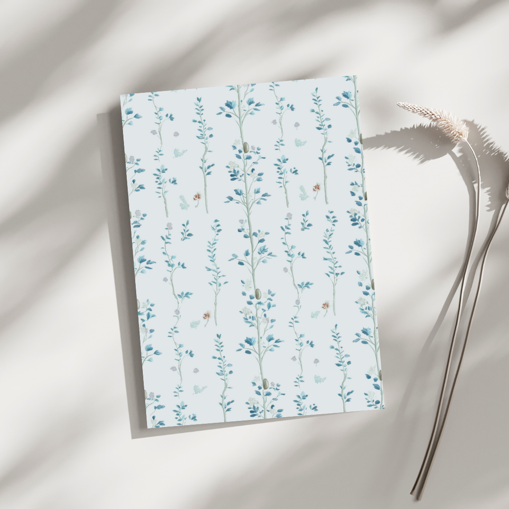 Delikatne personalizowane zaproszenie BABY BLUE